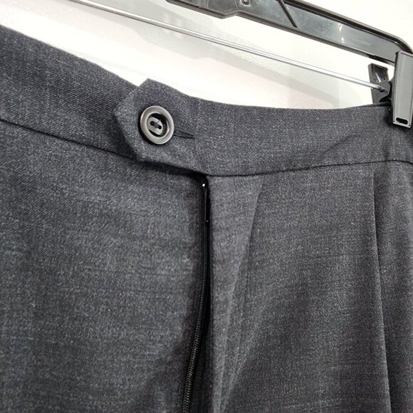 Neesh by DAR Vintage Women's Wool Pleated Wide Leg Suit Pants - L - Picture 7 of 9